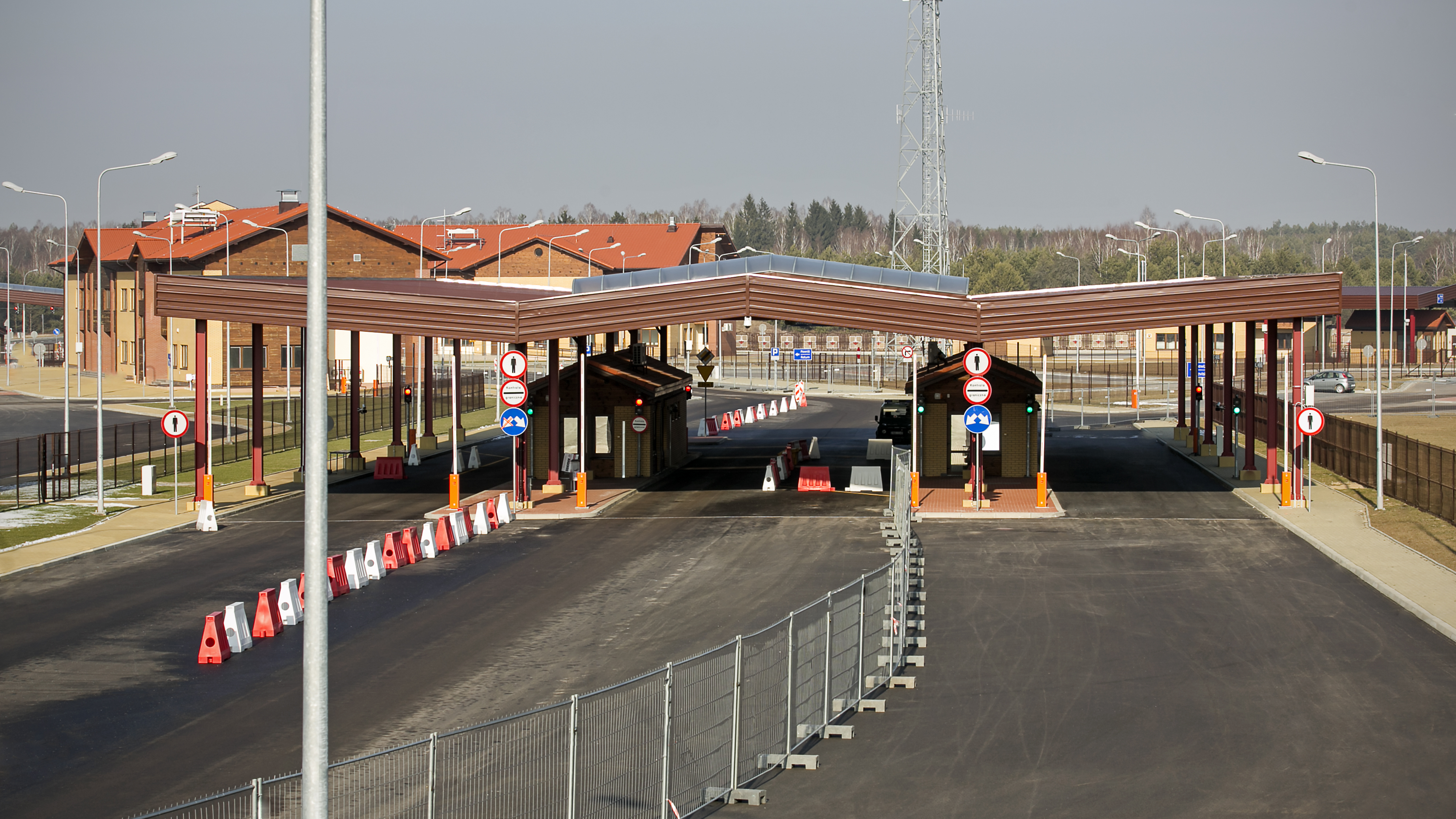 The area of road border crossing in Połowce